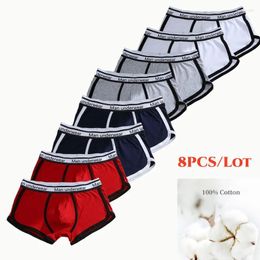 Caleçons hommes boxeurs Shorts coton sommeil haute qualité homme Boxer hommes culottes pantalons décontractés hommes sous-vêtements