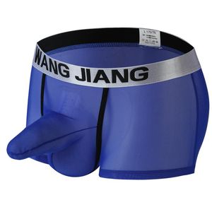 Onderbroek heren boksers transparant sexy ondergoed bokser shorts gaas