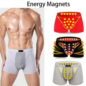 Sous-vêtements pour hommes Sous-vêtements respirants Boxer Briefs Shorts Bulge Pouch Male Physiological Underwear Sexy Magnetic Therapy Underpants Knickers 230601