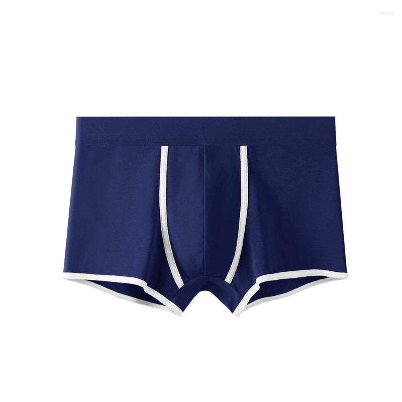 Underpants Mens Breathable Underwears Boxers Briefs Cotton Scrotum Bulge Trunks Sexy Sleep Bottoms Panties Absorbent Elastic