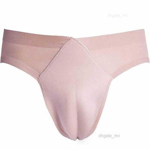 Sous-vêtements Hommes Glace Soie Cachée Gaff Culotte Doux Respirant Faux Vagin Coussiné Façonnage Pour Crossdressing Transgenre777Underpants