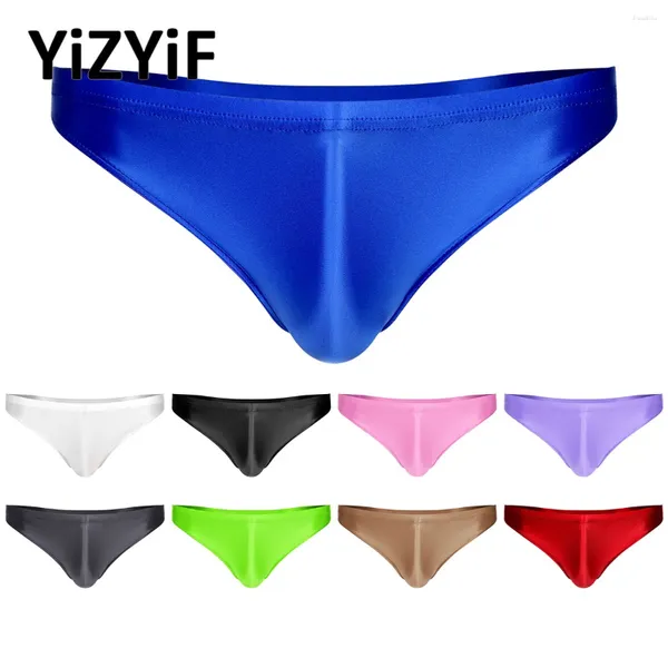 Sous-pants Huile Huile Glances Glossy Briefs Swimwear Sweet Ultra Low Buly Bulge Souple