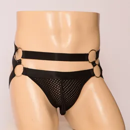 Slips Hommes Ouvert BuJockstrap Slips Évider Sous-Vêtements BuG-string Tongs Mâle Transparent Culotte Taille Basse Maille