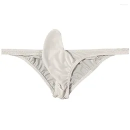 Calzoncillos para hombre Peni Upturned Briefs Low Rise Bragas Bolsa Porno G-String Tanga Ropa interior Elefante Nariz Lencería erótica Sólido