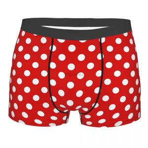 Calzoncillos para hombre, ropa interior de lunares rojos, calzoncillos Boxer bonitos y calientes, pantalones cortos, bragas para hombre, calzoncillos transpirables S-XXL 24319