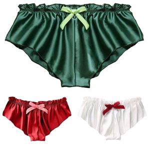 Onderbroek heren satijn zijdeachtige losse zacht malsje bikini slipje gay sexy kleine boxers briefs ondergoed ondergoed voor zakje mouw thongunderpa