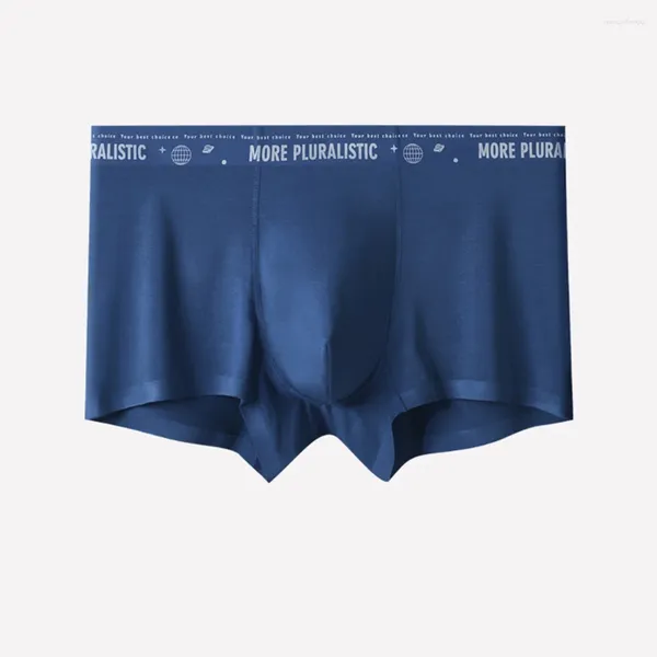 Calzoncillos para hombre Sexy Bulge Bolsa Boxer Calzoncillos Sin costuras Cintura media Troncos Ropa interior Modal Transpirable Cómodo Pantalones cortos suaves Lencería