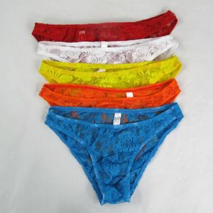 Onderbroek heren sexy kant ondergoed T1514 bloemenzak bikini