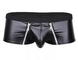 Sous-pants pour hommes sexy lingerie ouverte entre entretoises et pantalon court pour sexe bulge pochet sexi latex doux fetish boxer entrelace