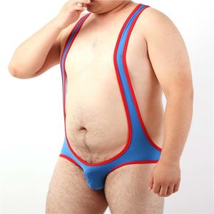 Onderbroek Heren Sexy Hemd Fetish Gay Big Pouch Slips Ondergoed Slanke Worstelen Singlet Bodysuit Een Stuk Jumpsuit Turnpakje M L XL XXL