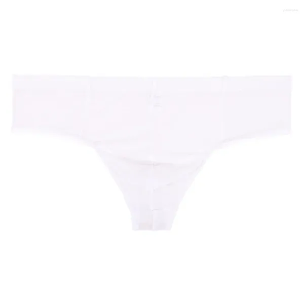 Calzoncillos para hombre Tul G-String Sissy U Convex Bolsa Bragas Cintura baja Delgada Transpirable Tanga Transparente Bikini Calzoncillos Ropa interior Lencería