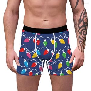 Slip Mens Ugly Christmas Panties Hilarious Xmas Boxers Briefs 3D Drôle Imprimé Vacances Humoristique Sous-Vêtements Homme Nouveauté Boxer Shorts