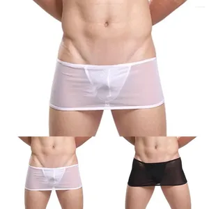 Calzoncillos para hombre, tanga ultrafina, falda transparente, espalda en T, ropa interior seductora sólida, calzoncillos transparentes sexis, lencería erótica