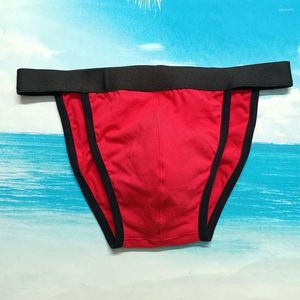 Sous-vêtements pour hommes sous-vêtements Bikini slip G-string court coton maillot de bain pour hommes culottes de nuit érotique Hombre Lingerie masculine