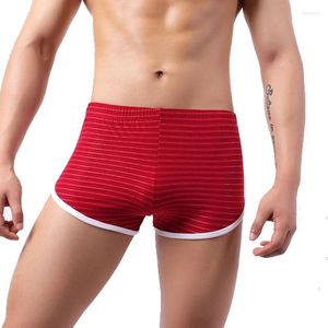 Sous-vêtements pour hommes Boxer Shorts U Convex Pouch Boxershorts Male Maillots de bain élastiques Casual Beachwear Sleep Bottoms