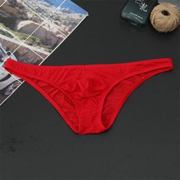 Sous-vêtements pour hommes, slips confortables, string, culotte de lingerie, grande taille, pochette, vêtements de nuit extensibles pour hommes