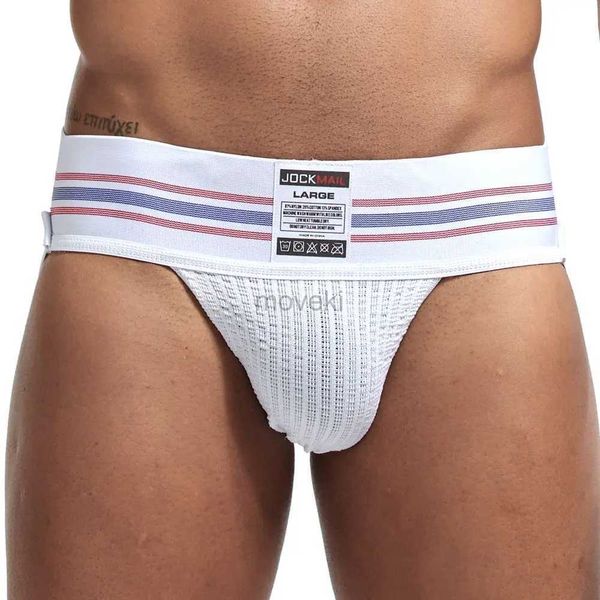 Sous-vêtements hommes sous-vêtements hommes slips sexy Jockstrap pochette Cuecas Homme coton culottes tongs maille caleçon Gay Slip Homme Srting 24319