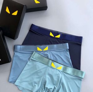 Sous-vêtements Hommes Sous-vêtements Designer Sous-vêtements courts Boxer Ice Soie Été Ultra Mince Section Confort Populaire Short Lâche Tête Slit LOL Ventiler