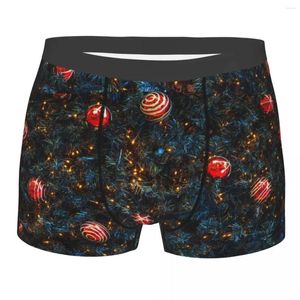 Sous-vêtements Joyeux Noël Arbre Hommes Sous-vêtements Année Boxer Shorts Culotte drôle doux pour Homme S-XXL