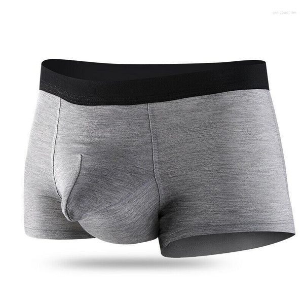 Calzoncillos Modal Boxer Briefs Ropa interior Separada Bulge Bolsa Bragas transpirables Gay Undies Calsoncillos Para Bikini Hombre Hombres