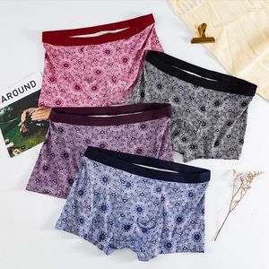 Onderbroek modale mannelijke slipjes mode print heren instinctieve ademhaling en zonder beperkte ondergoed boxershorts