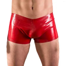 Onderbroek Monnik latex bokser shorts briefs rubber mannen slipje ondergoed strak rood met handgemaakt voor bodysuit cosplay party