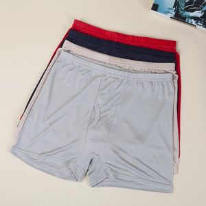 Sous-vêtements Nature Soie Pantalons pour hommes Respirant Confortable Sous-vêtements masculins Véritable Boxer tricoté