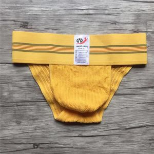 Sous-pants Net Men's Underwear's Jeunes de la taille basse sexy sexy élargis matériaux de serviette de groupe divisés Briefs sportifs gay