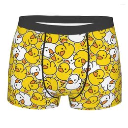 Sous-pants Novelty Cute Rubber Ducks Match Boxers Shorts Planchettes Stretch Men's Stretch Briefs sous-vêtements