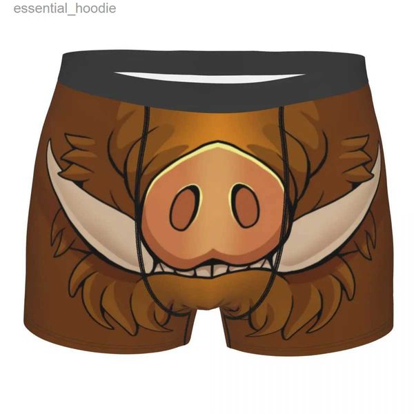 Sous-vêtements nouveauté cochon sauvage sanglier chasse sous-vêtements drôle Boxer slips doux Shorts culottes caleçons C24315