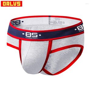 Sous-vêtements ou marque sous-vêtements sexy slips hommes coton respirant confortable culotte masculine Cueca Slip Homme Bikini