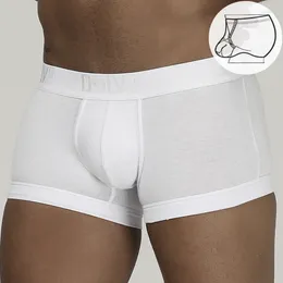 Sous-vêtements ORLVS Trendy Men's Culotte Simple Jeunesse Bague Lift U Convexe Sexy Mi-hauteur Boxers OR210B