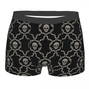 Calzoncillos Ornamental Terror Cráneo Bragas Pantalones Cortos Boxer Calzoncillos Ropa Interior De Los Hombres Cómodo