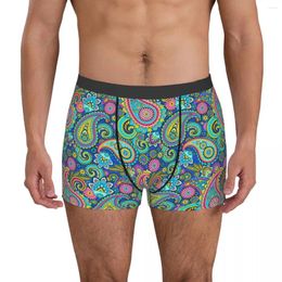 Calzoncillos Paisley Dibujo Breathbale Bragas Ropa Interior Masculina Imprimir Pantalones Cortos Boxer Calzoncillos