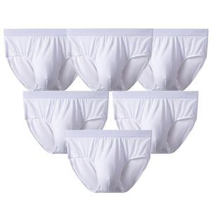 Onderbroek pc's/lot mannen grote size solide briefs witte ondergoed knickers ondergoed strakke whities underhorts sexy lingerie slipje onderbroek