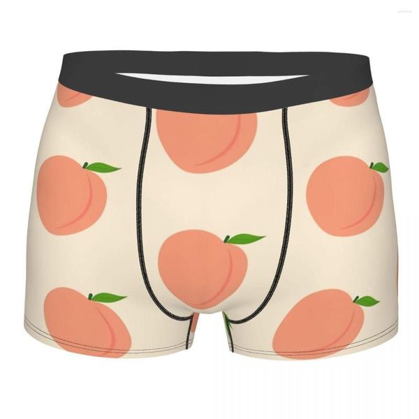 Culottes Culottes en coton à motif de pêche Sous-vêtements masculins Shorts sexy Boxer Briefs