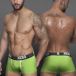 Onderbroek Roze Heroes Heren Sexy Boxershorts Mannen Katoen Ondergoed Boxer Shorts Bamboe Broek Ademend Pantalones Boxers