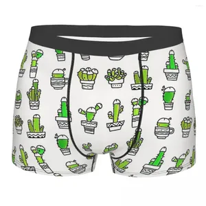 Onderbroek PLANTEN CACTUS GROEN AQUAREL Penis Cock Homme Slipje heren Ondergoed Print Shorts Boxer Briefs