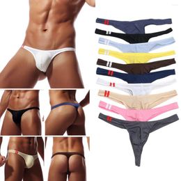 Sous-pants Plus taille pour hommes tangas sous-vêtements Bulge G-string confortable Bikini Briefs M-2xl