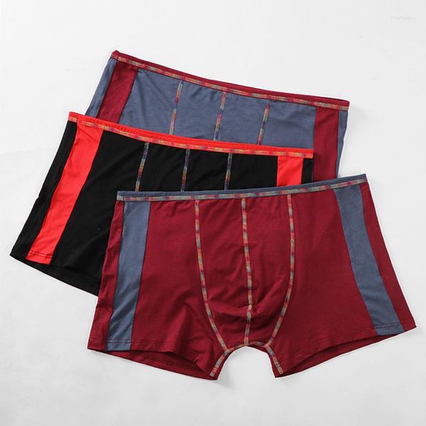 Sous-pants Plus taille XL-9XL Boxer Boxer Boxer coloré Boxer pour hommes Fashion Soft U-Convex Mens Underwear Boxershorts