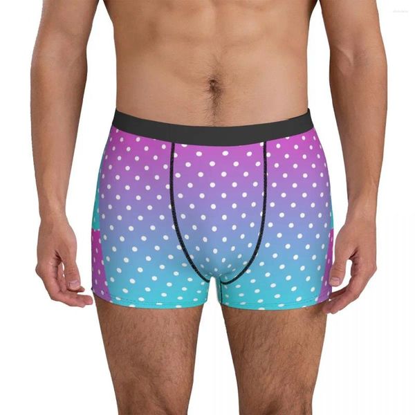 Sous-vêtements à pois sous-vêtements pochette d'impression dégradée Trenky Boxershorts shorts personnalisés slips classique grande taille pour hommes