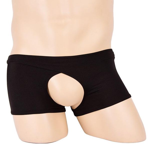 Slip Porno Lingerie Hommes Sexy G-string Sous-Vêtements Hommes Sheer Crossing Ouvert Entrejambe Dos Boxer Slip String OutfitSous-Vêtements