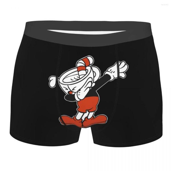 Sous-pants boxer imprimé le cuphead mass encore un short de tasse masse