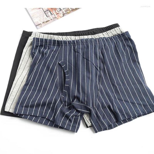 Sous-vêtements Quantité Boxer pour hommes Pantalon taille moyenne Sous-vêtements Coton Ouverture avant Large Nx060