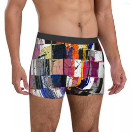 Onderbroek regenboog kleuren ondergoed kleurrijke esthetische kunst print trunk heren elastische shorts briefs verjaardag cadeau