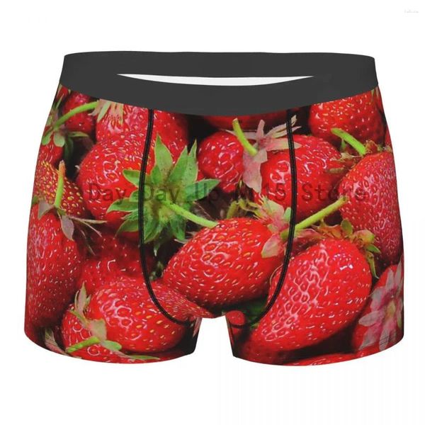 Calzoncillos Bayas Rojas Bragas Breathbale Ropa Interior De Hombre Pantalones Cortos Cómodos Calzoncillos Boxer