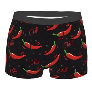 Sous-pants rétro chili hommes sous-vêtements légumes boxer bisses shorts culotte drôle polyester pour mâle plus taille