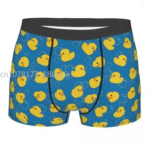 Onderbroek Rubber Duck Bath Toy Yellow Leuk Bubble Patroon Homme slipjes Heren ondergoed Comfortabele shorts Boxer -briefs