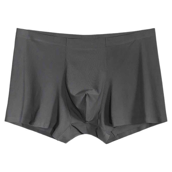 Slip sans couture hommes boxeurs sous-vêtements de luxe en soie Boxer Spandex 3D entrejambe Nylon Shorts slips XXXLUnderpants