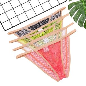 Sous-vêtements voir à travers les slips hommes sous-vêtements sexy maille respirante culotte masculine Cuecas Calzoncillos Gay Bikini hommes